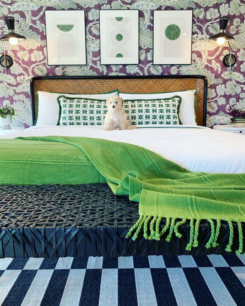 Jacobean Floral for Bedroom Wallpaper with Designer Allison Knizek